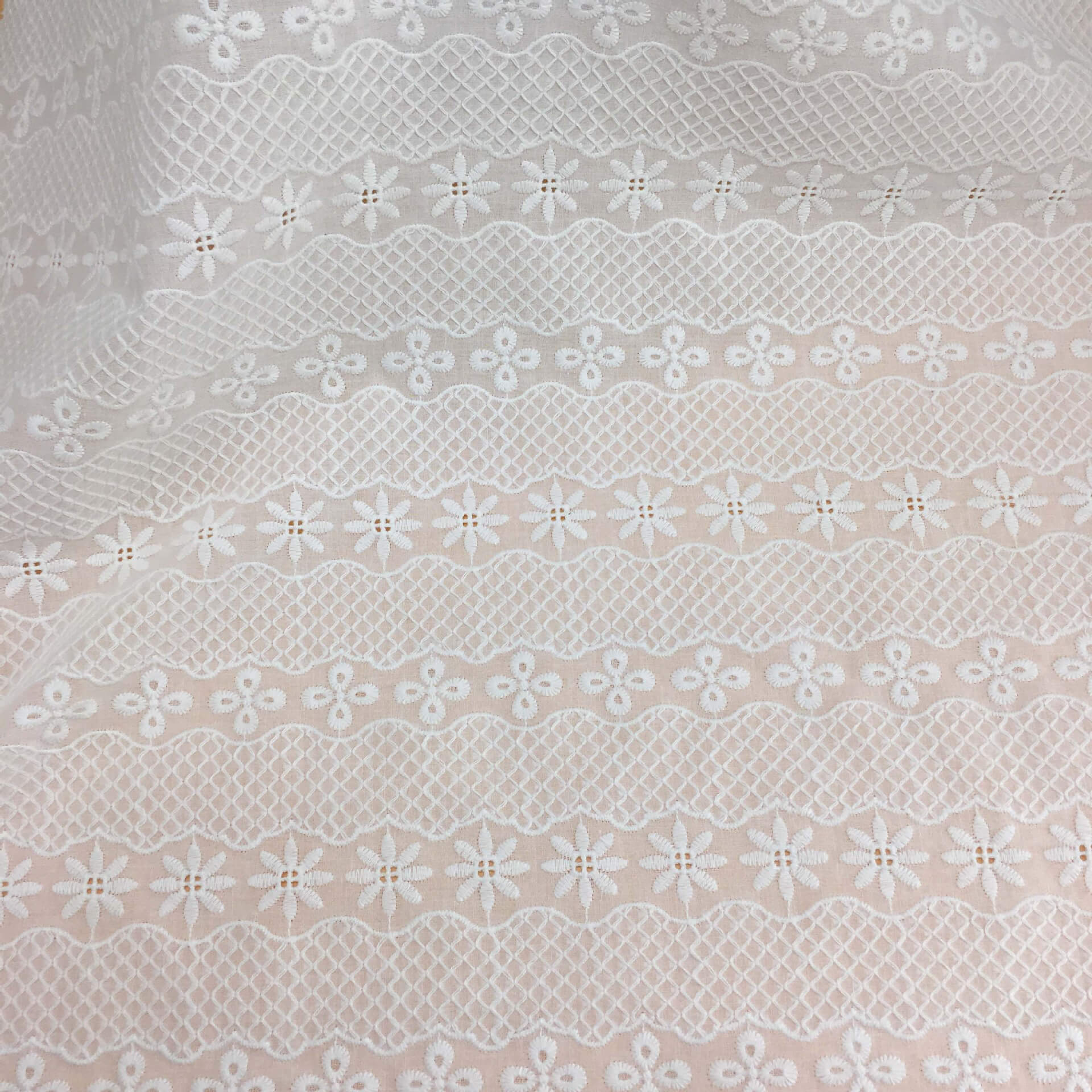 Embroidered Fabric Dress Wave 100% Cotton for Women's Wear Wholesale S 5